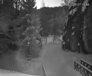 Adršpach - Vstup do skal, Pískovna - 8.1.2026 v 07:15 Adršpach - Vstup do skal, Pískovna - 8.1.2026 v 07:15