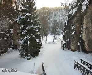 Adršpach - Vstup do skal, Pískovna - 8.1.2026 v 13:45 Adršpach - Vstup do skal, Pískovna - 8.1.2026 v 13:45