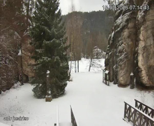 Adršpach - Vstup do skal, Pískovna - 15.2.2026 v 07:15 Adršpach - Vstup do skal, Pískovna - 15.2.2026 v 07:15