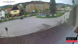 Střed obce Rokytnice nad Jizerou