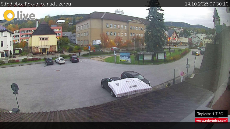 Město Rokytnice nad Jizerou - Střed obce Rokytnice nad Jizerou - 14.10.2025 v 07:30 Město Rokytnice nad Jizerou - Střed obce Rokytnice nad Jizerou - 14.10.2025 v 07:30