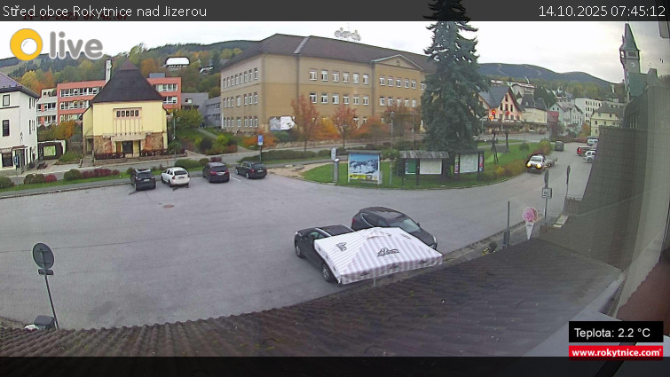 Město Rokytnice nad Jizerou - Střed obce Rokytnice nad Jizerou - 14.10.2025 v 07:45 Město Rokytnice nad Jizerou - Střed obce Rokytnice nad Jizerou - 14.10.2025 v 07:45