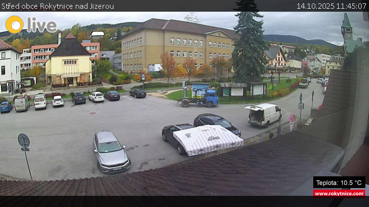 Město Rokytnice nad Jizerou - Střed obce Rokytnice nad Jizerou - 14.10.2025 v 11:45 Město Rokytnice nad Jizerou - Střed obce Rokytnice nad Jizerou - 14.10.2025 v 11:45