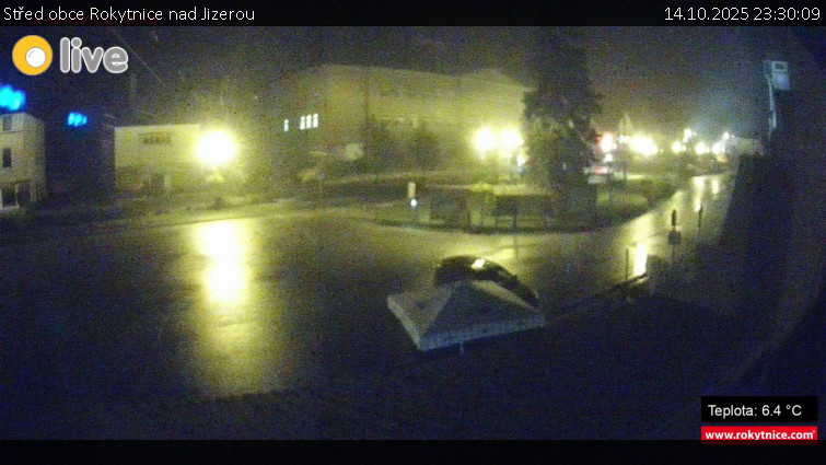 Město Rokytnice nad Jizerou - Střed obce Rokytnice nad Jizerou - 14.10.2025 v 23:30 Město Rokytnice nad Jizerou - Střed obce Rokytnice nad Jizerou - 14.10.2025 v 23:30