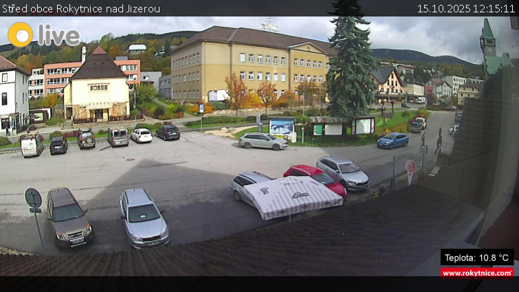 Město Rokytnice nad Jizerou - Střed obce Rokytnice nad Jizerou - 15.10.2025 v 12:15 Město Rokytnice nad Jizerou - Střed obce Rokytnice nad Jizerou - 15.10.2025 v 12:15