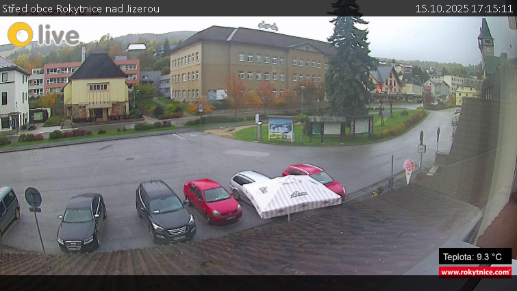 Město Rokytnice nad Jizerou - Střed obce Rokytnice nad Jizerou - 15.10.2025 v 17:15 Město Rokytnice nad Jizerou - Střed obce Rokytnice nad Jizerou - 15.10.2025 v 17:15