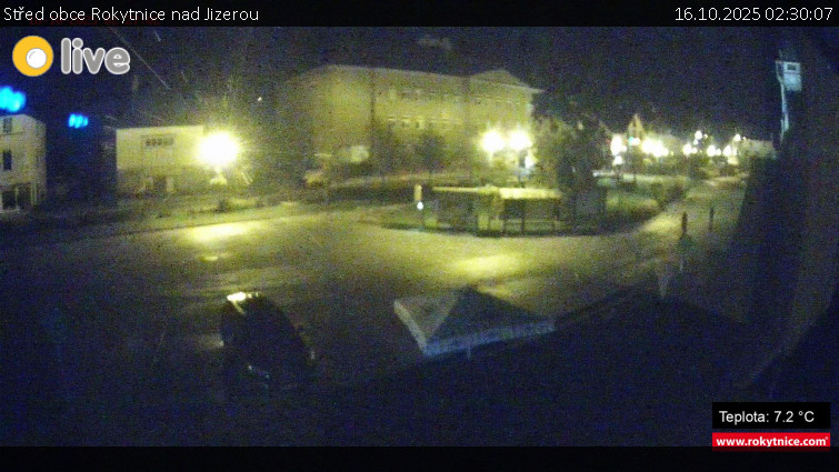 Město Rokytnice nad Jizerou - Střed obce Rokytnice nad Jizerou - 16.10.2025 v 02:30 Město Rokytnice nad Jizerou - Střed obce Rokytnice nad Jizerou - 16.10.2025 v 02:30