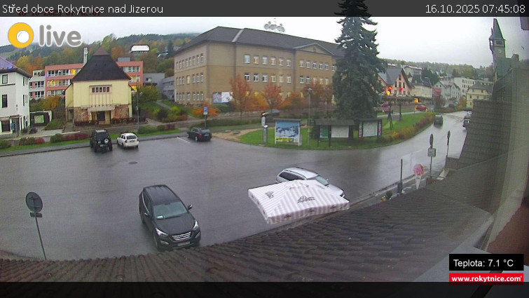 Město Rokytnice nad Jizerou - Střed obce Rokytnice nad Jizerou - 16.10.2025 v 07:45 Město Rokytnice nad Jizerou - Střed obce Rokytnice nad Jizerou - 16.10.2025 v 07:45