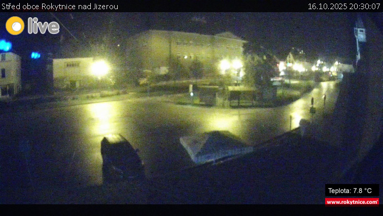Město Rokytnice nad Jizerou - Střed obce Rokytnice nad Jizerou - 16.10.2025 v 20:30 Město Rokytnice nad Jizerou - Střed obce Rokytnice nad Jizerou - 16.10.2025 v 20:30