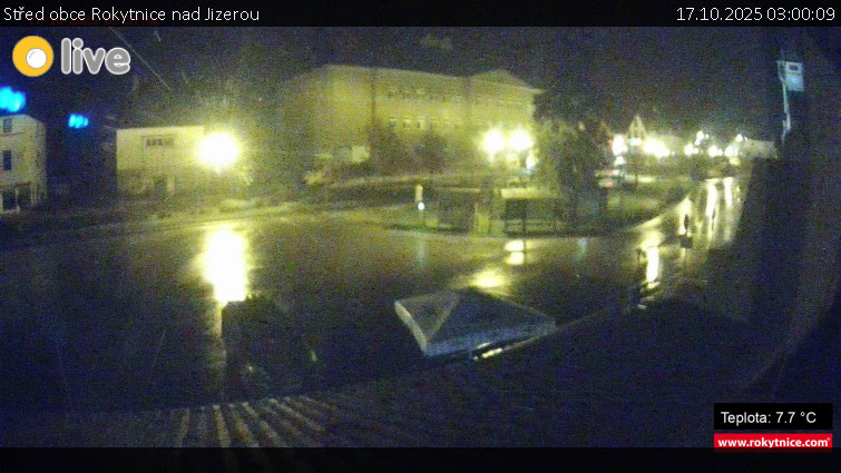 Město Rokytnice nad Jizerou - Střed obce Rokytnice nad Jizerou - 17.10.2025 v 03:00 Město Rokytnice nad Jizerou - Střed obce Rokytnice nad Jizerou - 17.10.2025 v 03:00