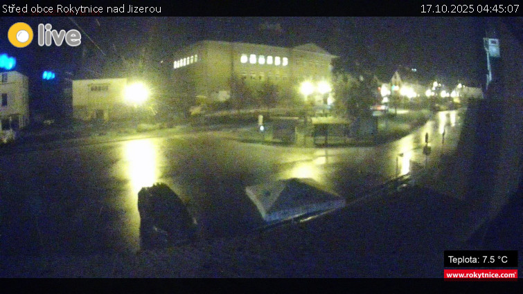 Město Rokytnice nad Jizerou - Střed obce Rokytnice nad Jizerou - 17.10.2025 v 04:45 Město Rokytnice nad Jizerou - Střed obce Rokytnice nad Jizerou - 17.10.2025 v 04:45