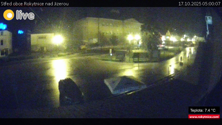 Město Rokytnice nad Jizerou - Střed obce Rokytnice nad Jizerou - 17.10.2025 v 05:00 Město Rokytnice nad Jizerou - Střed obce Rokytnice nad Jizerou - 17.10.2025 v 05:00