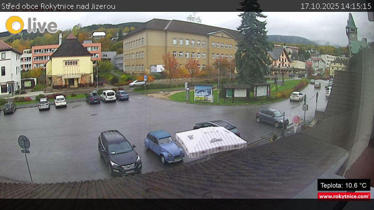 Město Rokytnice nad Jizerou - Střed obce Rokytnice nad Jizerou - 17.10.2025 v 14:15 Město Rokytnice nad Jizerou - Střed obce Rokytnice nad Jizerou - 17.10.2025 v 14:15
