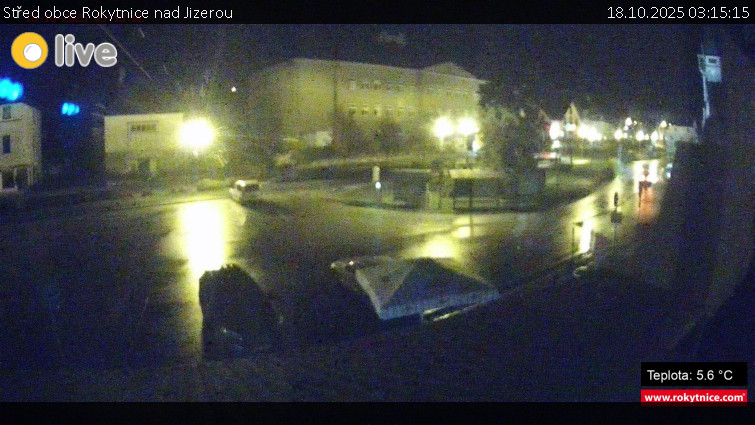 Město Rokytnice nad Jizerou - Střed obce Rokytnice nad Jizerou - 18.10.2025 v 03:15 Město Rokytnice nad Jizerou - Střed obce Rokytnice nad Jizerou - 18.10.2025 v 03:15