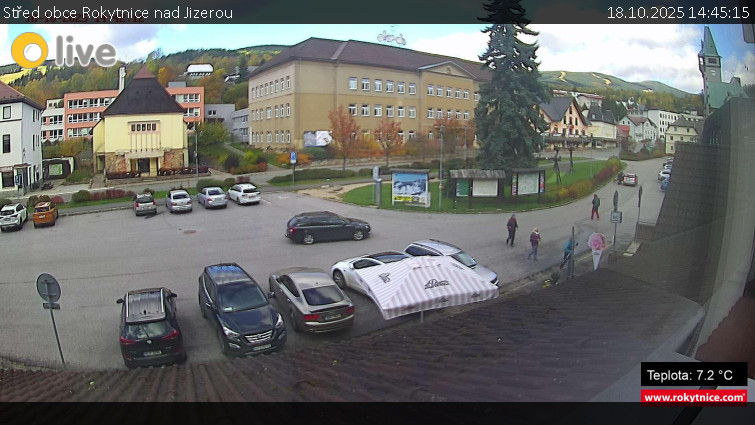 Město Rokytnice nad Jizerou - Střed obce Rokytnice nad Jizerou - 18.10.2025 v 14:45 Město Rokytnice nad Jizerou - Střed obce Rokytnice nad Jizerou - 18.10.2025 v 14:45