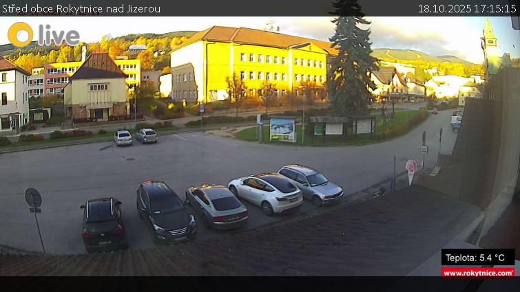 Město Rokytnice nad Jizerou - Střed obce Rokytnice nad Jizerou - 18.10.2025 v 17:15 Město Rokytnice nad Jizerou - Střed obce Rokytnice nad Jizerou - 18.10.2025 v 17:15