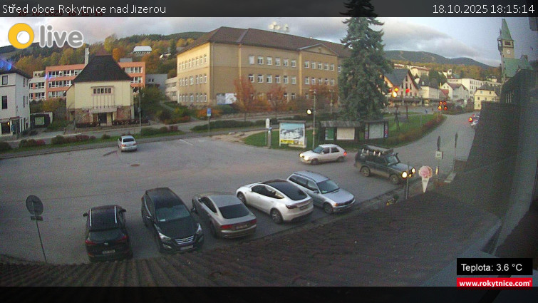 Město Rokytnice nad Jizerou - Střed obce Rokytnice nad Jizerou - 18.10.2025 v 18:15 Město Rokytnice nad Jizerou - Střed obce Rokytnice nad Jizerou - 18.10.2025 v 18:15