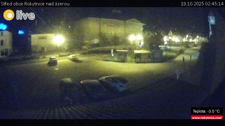 Město Rokytnice nad Jizerou - Střed obce Rokytnice nad Jizerou - 19.10.2025 v 02:45 Město Rokytnice nad Jizerou - Střed obce Rokytnice nad Jizerou - 19.10.2025 v 02:45