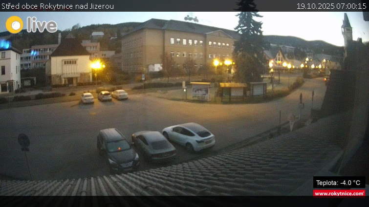 Město Rokytnice nad Jizerou - Střed obce Rokytnice nad Jizerou - 19.10.2025 v 07:00 Město Rokytnice nad Jizerou - Střed obce Rokytnice nad Jizerou - 19.10.2025 v 07:00
