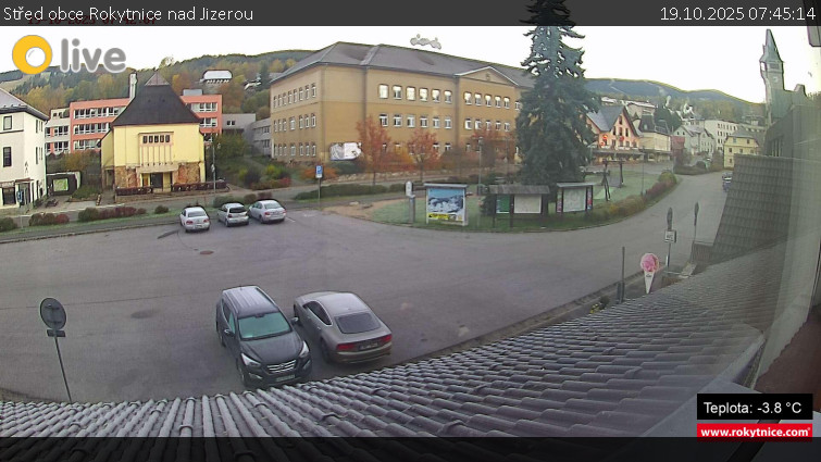 Město Rokytnice nad Jizerou - Střed obce Rokytnice nad Jizerou - 19.10.2025 v 07:45 Město Rokytnice nad Jizerou - Střed obce Rokytnice nad Jizerou - 19.10.2025 v 07:45