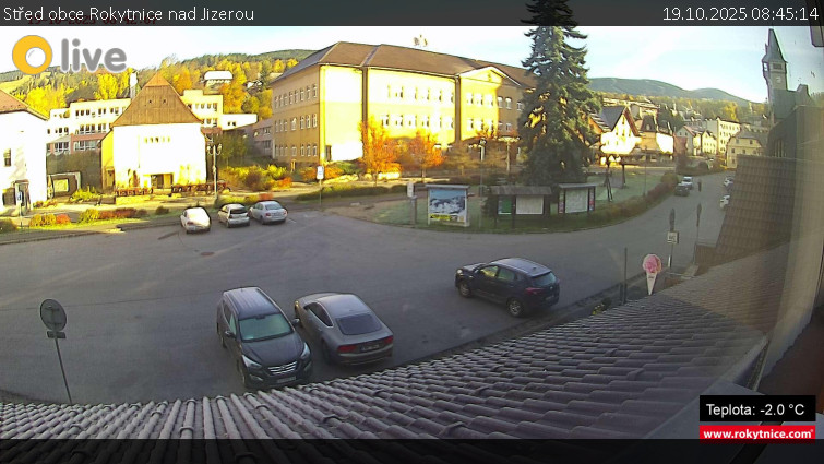 Město Rokytnice nad Jizerou - Střed obce Rokytnice nad Jizerou - 19.10.2025 v 08:45 Město Rokytnice nad Jizerou - Střed obce Rokytnice nad Jizerou - 19.10.2025 v 08:45