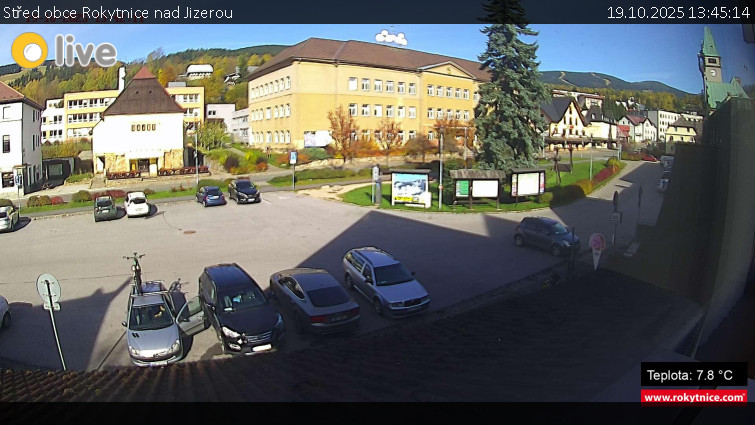 Město Rokytnice nad Jizerou - Střed obce Rokytnice nad Jizerou - 19.10.2025 v 13:45 Město Rokytnice nad Jizerou - Střed obce Rokytnice nad Jizerou - 19.10.2025 v 13:45