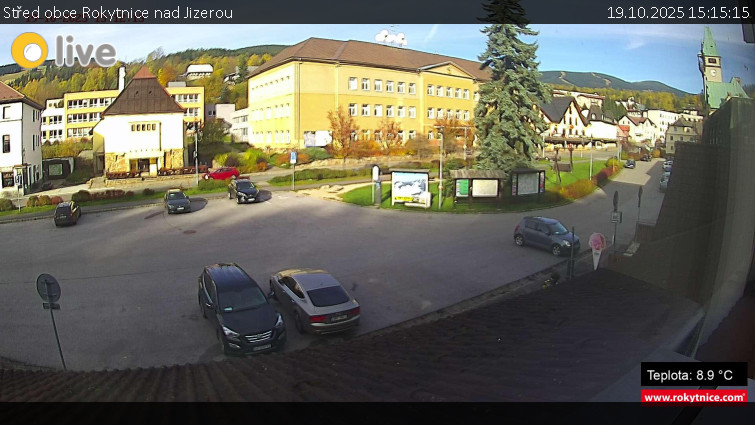 Město Rokytnice nad Jizerou - Střed obce Rokytnice nad Jizerou - 19.10.2025 v 15:15 Město Rokytnice nad Jizerou - Střed obce Rokytnice nad Jizerou - 19.10.2025 v 15:15