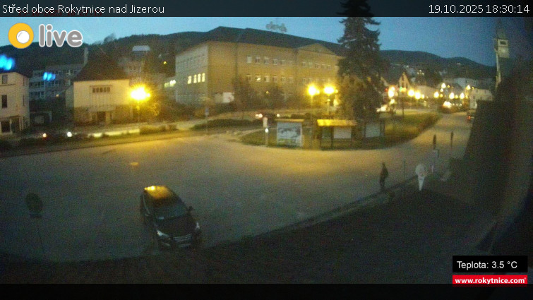Město Rokytnice nad Jizerou - Střed obce Rokytnice nad Jizerou - 19.10.2025 v 18:30 Město Rokytnice nad Jizerou - Střed obce Rokytnice nad Jizerou - 19.10.2025 v 18:30