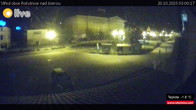 Město Rokytnice nad Jizerou - Střed obce Rokytnice nad Jizerou - 20.10.2025 v 03:00 Město Rokytnice nad Jizerou - Střed obce Rokytnice nad Jizerou - 20.10.2025 v 03:00