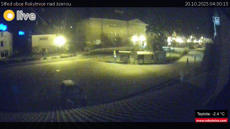 Město Rokytnice nad Jizerou - Střed obce Rokytnice nad Jizerou - 20.10.2025 v 04:30 Město Rokytnice nad Jizerou - Střed obce Rokytnice nad Jizerou - 20.10.2025 v 04:30