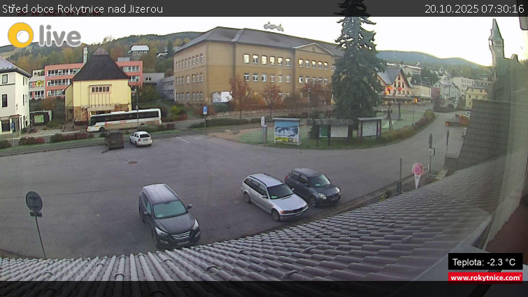 Město Rokytnice nad Jizerou - Střed obce Rokytnice nad Jizerou - 20.10.2025 v 07:30 Město Rokytnice nad Jizerou - Střed obce Rokytnice nad Jizerou - 20.10.2025 v 07:30