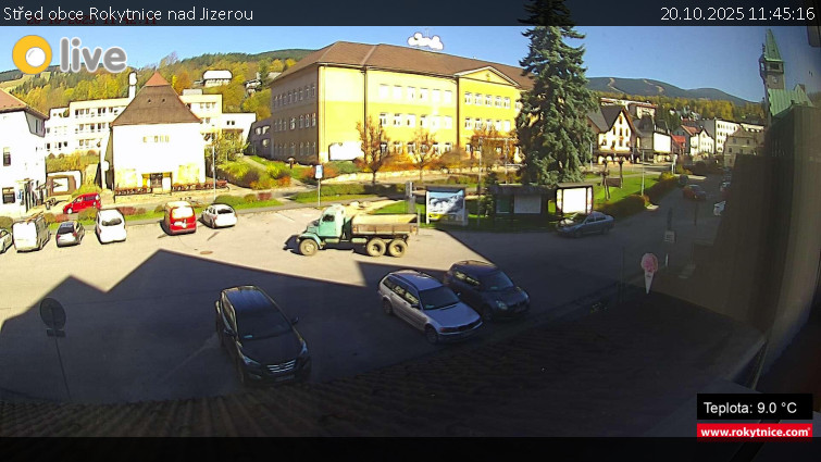 Město Rokytnice nad Jizerou - Střed obce Rokytnice nad Jizerou - 20.10.2025 v 11:45 Město Rokytnice nad Jizerou - Střed obce Rokytnice nad Jizerou - 20.10.2025 v 11:45