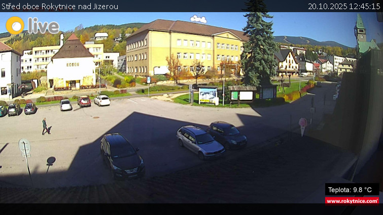 Město Rokytnice nad Jizerou - Střed obce Rokytnice nad Jizerou - 20.10.2025 v 12:45 Město Rokytnice nad Jizerou - Střed obce Rokytnice nad Jizerou - 20.10.2025 v 12:45