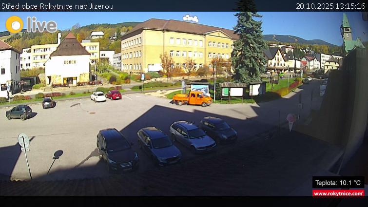 Město Rokytnice nad Jizerou - Střed obce Rokytnice nad Jizerou - 20.10.2025 v 13:15 Město Rokytnice nad Jizerou - Střed obce Rokytnice nad Jizerou - 20.10.2025 v 13:15