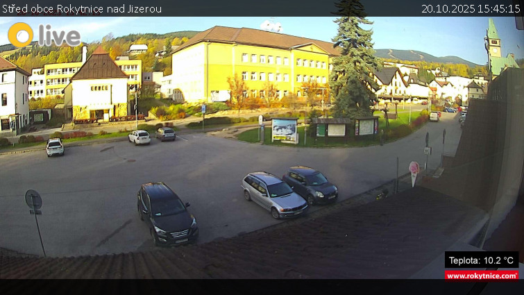 Město Rokytnice nad Jizerou - Střed obce Rokytnice nad Jizerou - 20.10.2025 v 15:45 Město Rokytnice nad Jizerou - Střed obce Rokytnice nad Jizerou - 20.10.2025 v 15:45