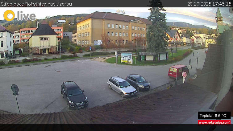 Město Rokytnice nad Jizerou - Střed obce Rokytnice nad Jizerou - 20.10.2025 v 17:45 Město Rokytnice nad Jizerou - Střed obce Rokytnice nad Jizerou - 20.10.2025 v 17:45