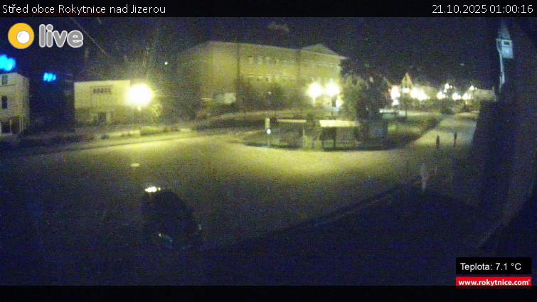 Město Rokytnice nad Jizerou - Střed obce Rokytnice nad Jizerou - 21.10.2025 v 01:00 Město Rokytnice nad Jizerou - Střed obce Rokytnice nad Jizerou - 21.10.2025 v 01:00