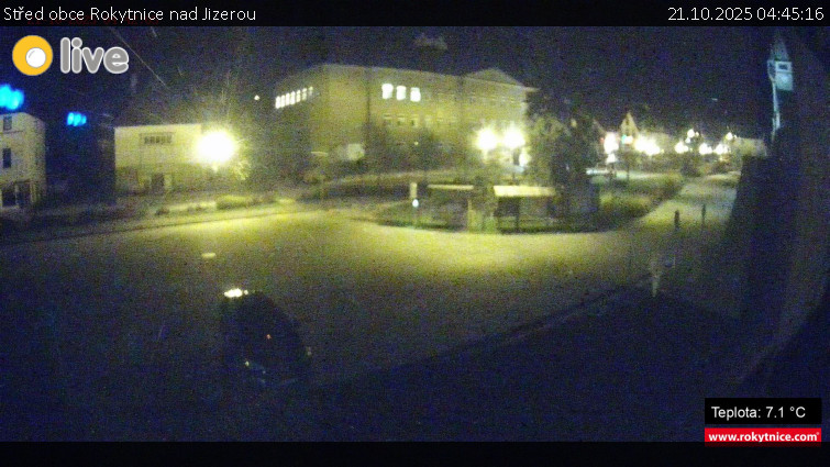 Město Rokytnice nad Jizerou - Střed obce Rokytnice nad Jizerou - 21.10.2025 v 04:45 Město Rokytnice nad Jizerou - Střed obce Rokytnice nad Jizerou - 21.10.2025 v 04:45