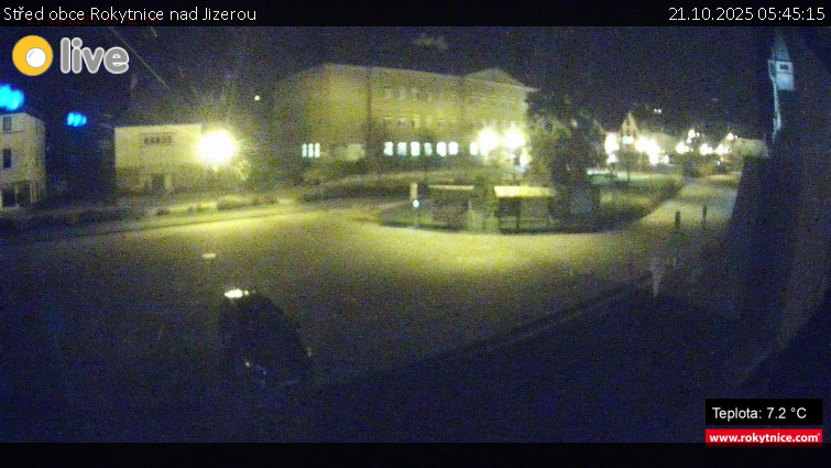 Město Rokytnice nad Jizerou - Střed obce Rokytnice nad Jizerou - 21.10.2025 v 05:45 Město Rokytnice nad Jizerou - Střed obce Rokytnice nad Jizerou - 21.10.2025 v 05:45