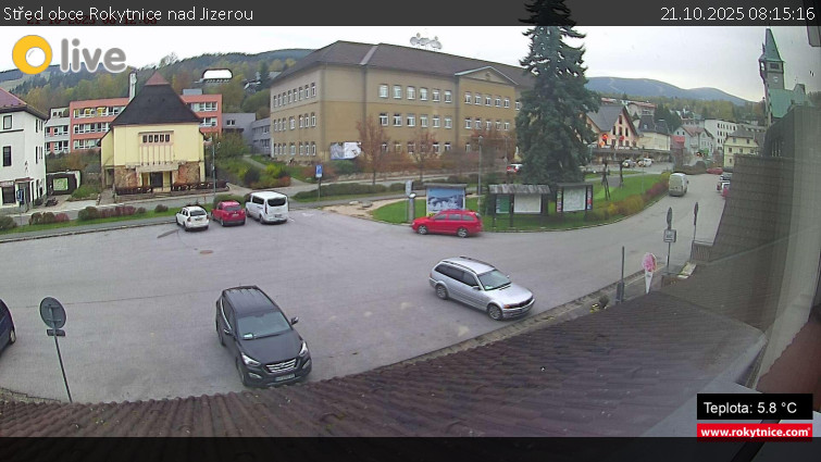 Město Rokytnice nad Jizerou - Střed obce Rokytnice nad Jizerou - 21.10.2025 v 08:15 Město Rokytnice nad Jizerou - Střed obce Rokytnice nad Jizerou - 21.10.2025 v 08:15