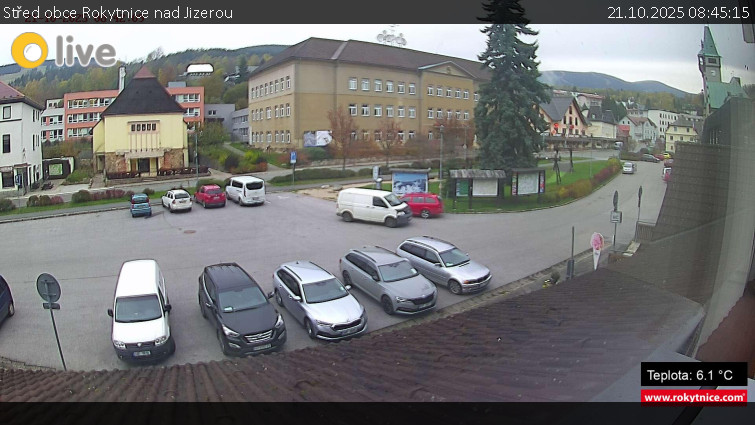 Město Rokytnice nad Jizerou - Střed obce Rokytnice nad Jizerou - 21.10.2025 v 08:45 Město Rokytnice nad Jizerou - Střed obce Rokytnice nad Jizerou - 21.10.2025 v 08:45