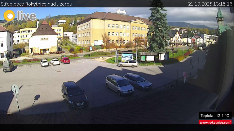 Město Rokytnice nad Jizerou - Střed obce Rokytnice nad Jizerou - 21.10.2025 v 13:15 Město Rokytnice nad Jizerou - Střed obce Rokytnice nad Jizerou - 21.10.2025 v 13:15