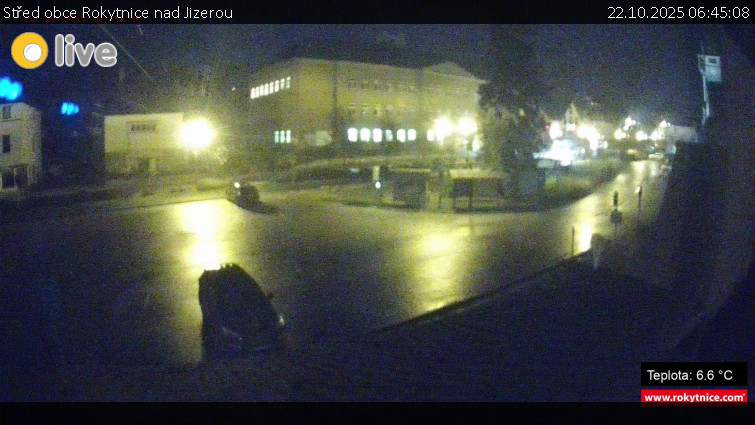 Město Rokytnice nad Jizerou - Střed obce Rokytnice nad Jizerou - 22.10.2025 v 06:45 Město Rokytnice nad Jizerou - Střed obce Rokytnice nad Jizerou - 22.10.2025 v 06:45