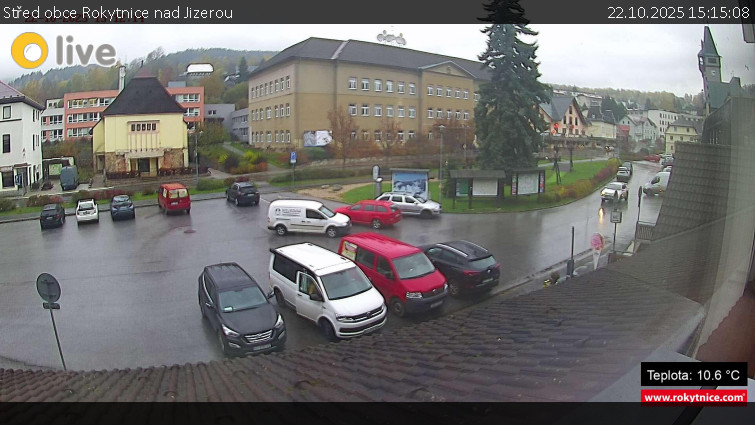 Město Rokytnice nad Jizerou - Střed obce Rokytnice nad Jizerou - 22.10.2025 v 15:15 Město Rokytnice nad Jizerou - Střed obce Rokytnice nad Jizerou - 22.10.2025 v 15:15