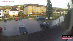 Střed obce Rokytnice nad Jizerou