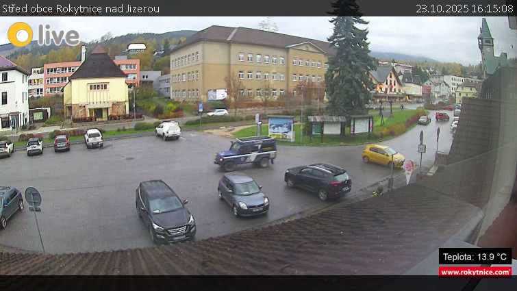 Město Rokytnice nad Jizerou - Střed obce Rokytnice nad Jizerou - 23.10.2025 v 16:15 Město Rokytnice nad Jizerou - Střed obce Rokytnice nad Jizerou - 23.10.2025 v 16:15