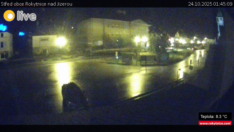 Město Rokytnice nad Jizerou - Střed obce Rokytnice nad Jizerou - 24.10.2025 v 01:45 Město Rokytnice nad Jizerou - Střed obce Rokytnice nad Jizerou - 24.10.2025 v 01:45