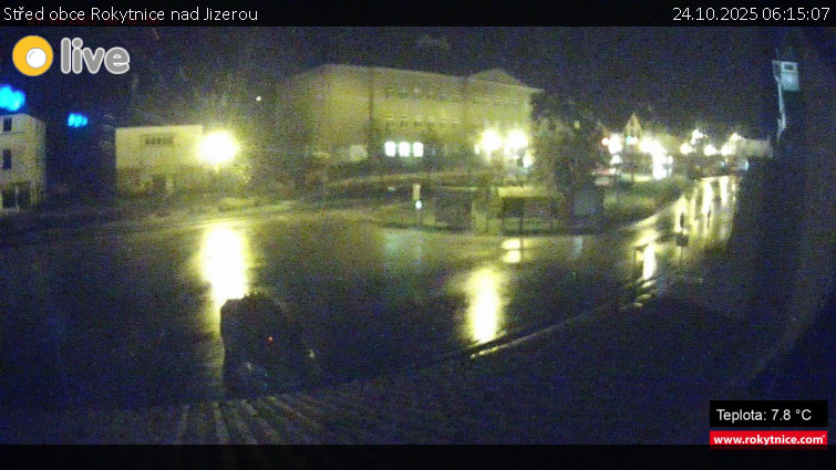 Město Rokytnice nad Jizerou - Střed obce Rokytnice nad Jizerou - 24.10.2025 v 06:15 Město Rokytnice nad Jizerou - Střed obce Rokytnice nad Jizerou - 24.10.2025 v 06:15