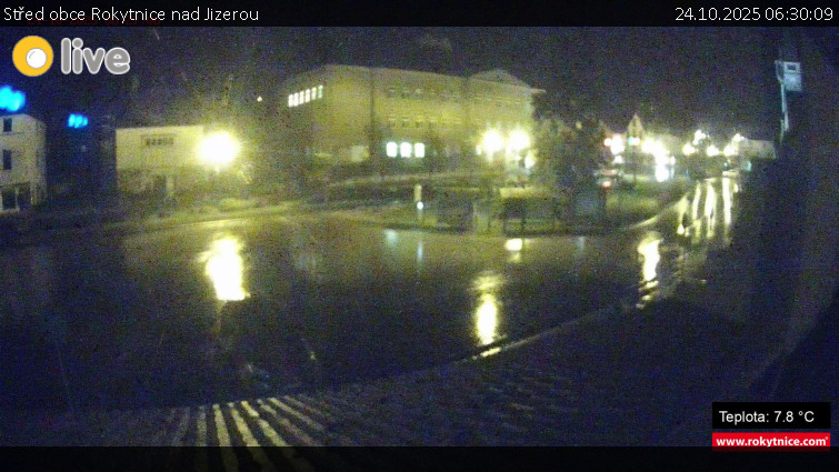Město Rokytnice nad Jizerou - Střed obce Rokytnice nad Jizerou - 24.10.2025 v 06:30 Město Rokytnice nad Jizerou - Střed obce Rokytnice nad Jizerou - 24.10.2025 v 06:30