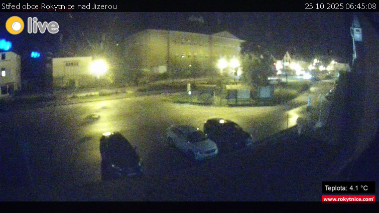 Město Rokytnice nad Jizerou - Střed obce Rokytnice nad Jizerou - 25.10.2025 v 06:45 Město Rokytnice nad Jizerou - Střed obce Rokytnice nad Jizerou - 25.10.2025 v 06:45
